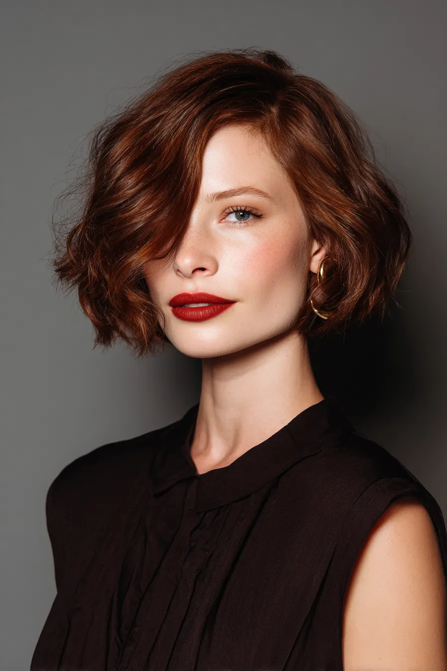 Voluminous Auburn Bob