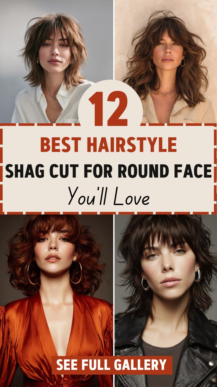 Shag Cut For Round Face Best Hairstyle To Try