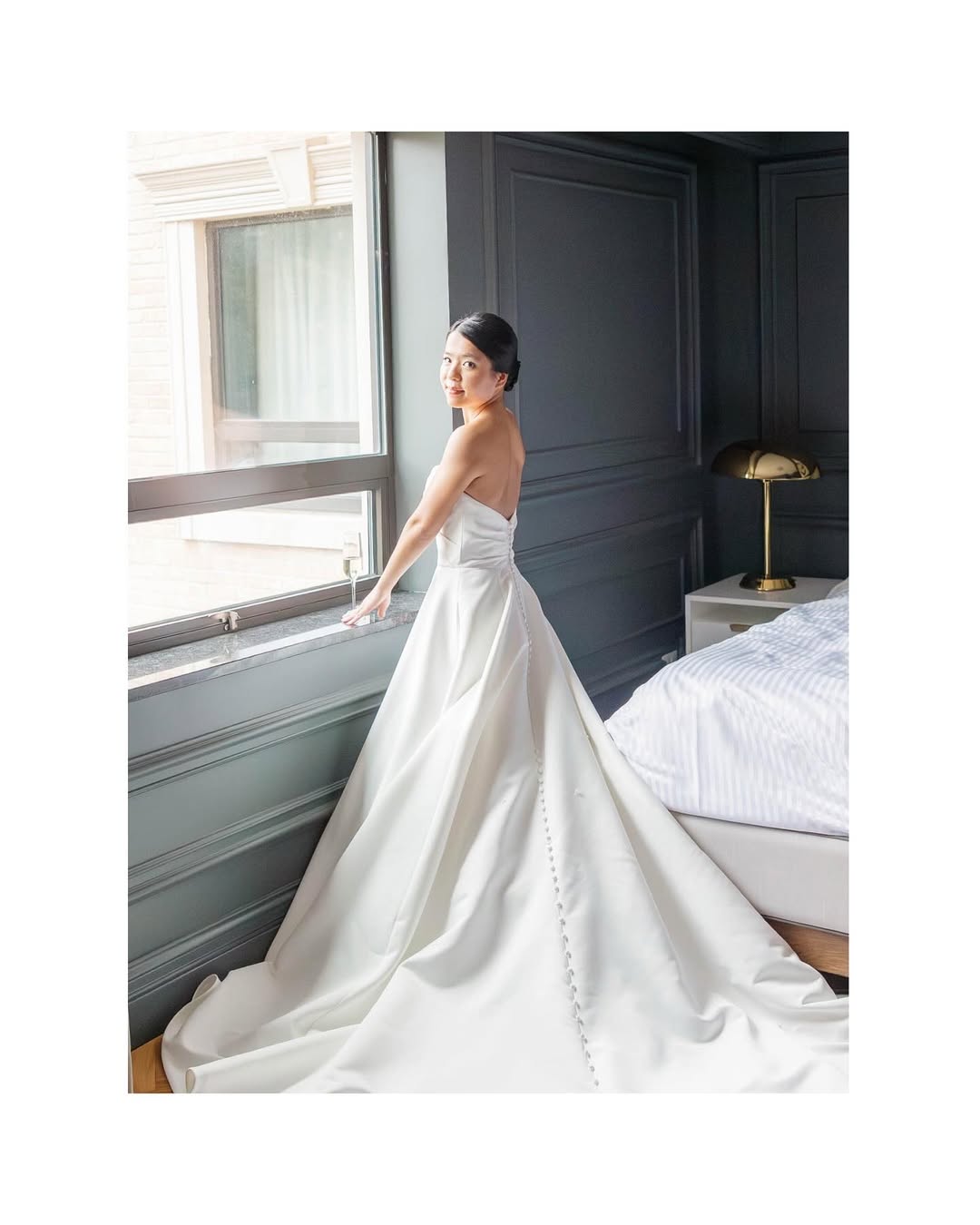 Sleek Low Bridal Bun