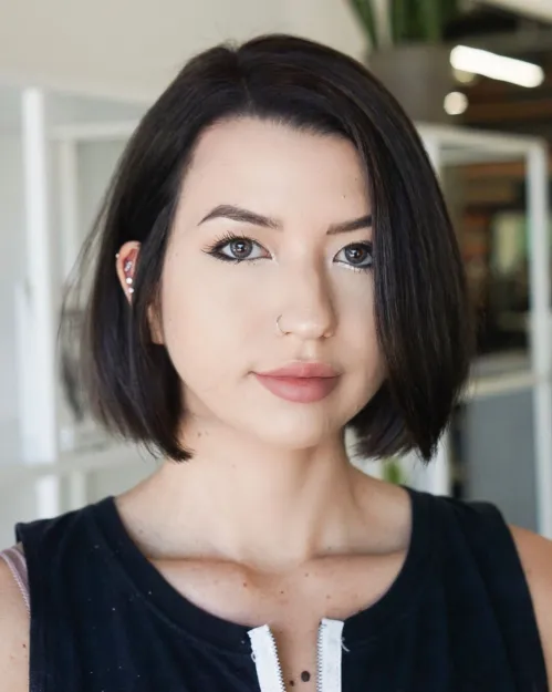 Sleek Side-Sweep Bob