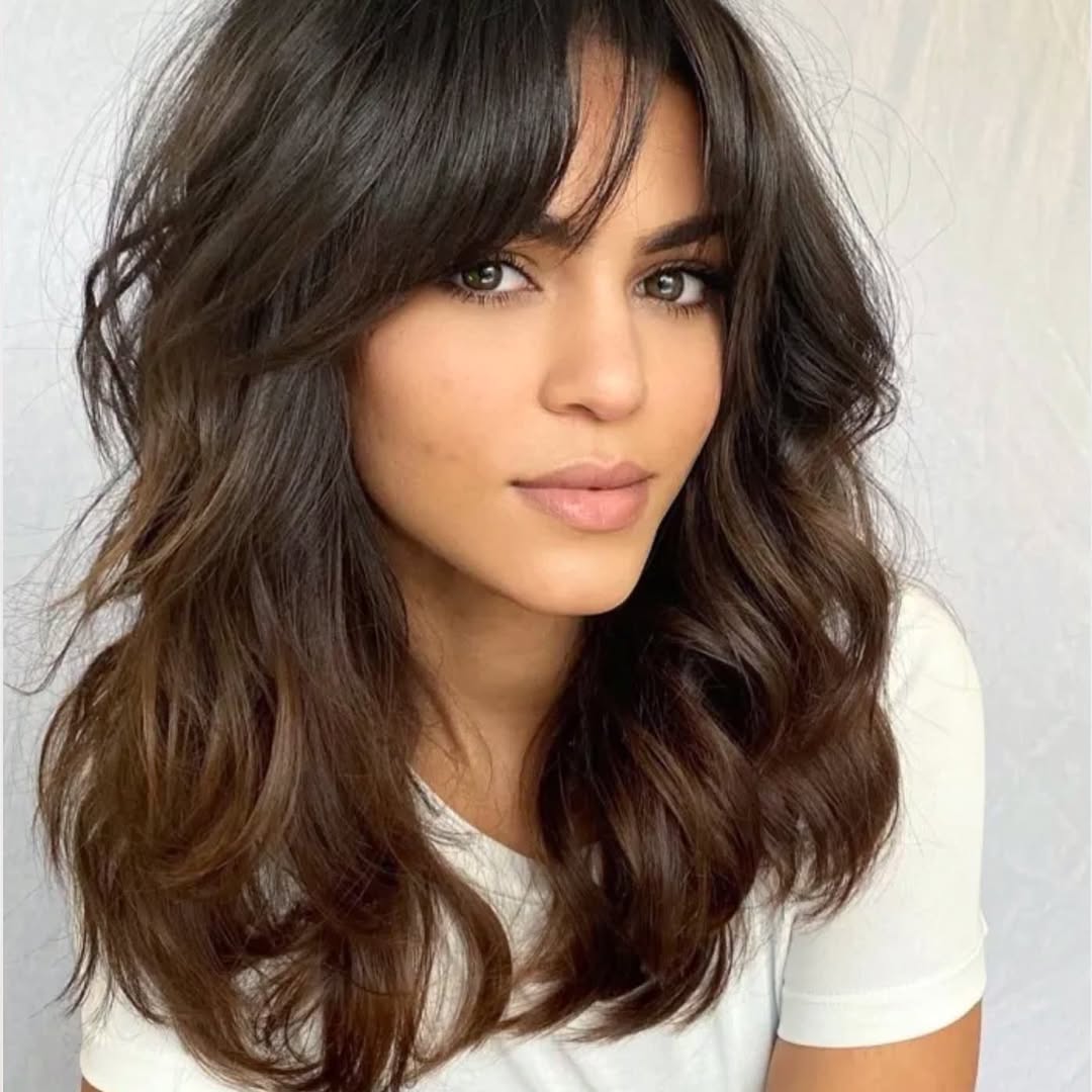 Soft Wavy Cut with Curtain Bangs
