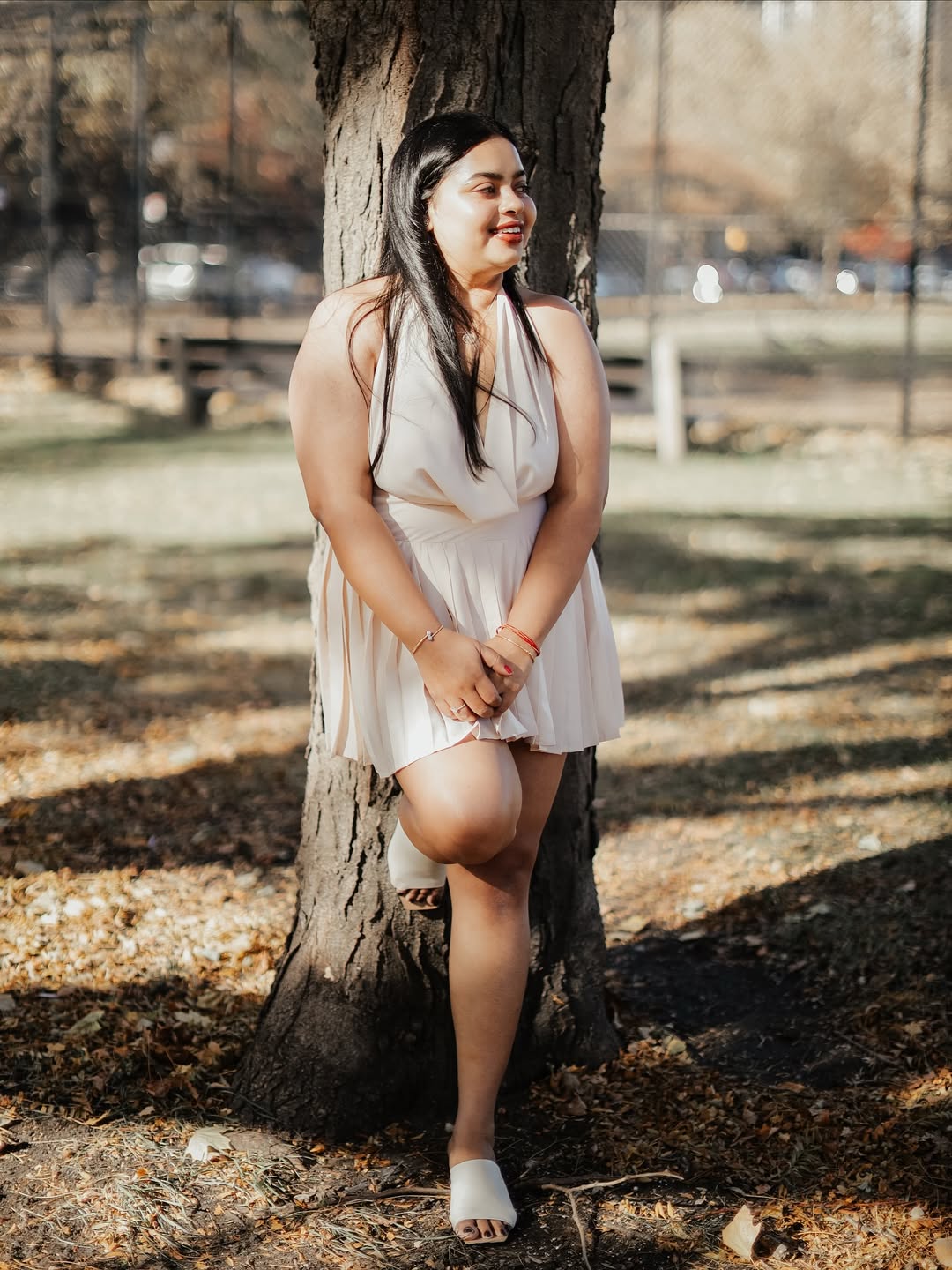 Soft Wrap Dress + Bare Neutrals