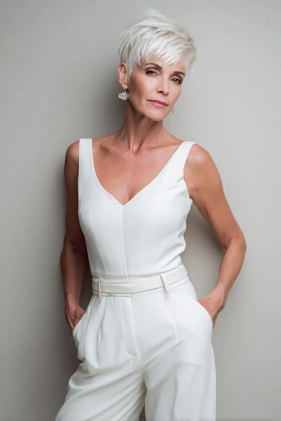 Choppy Platinum Pixie