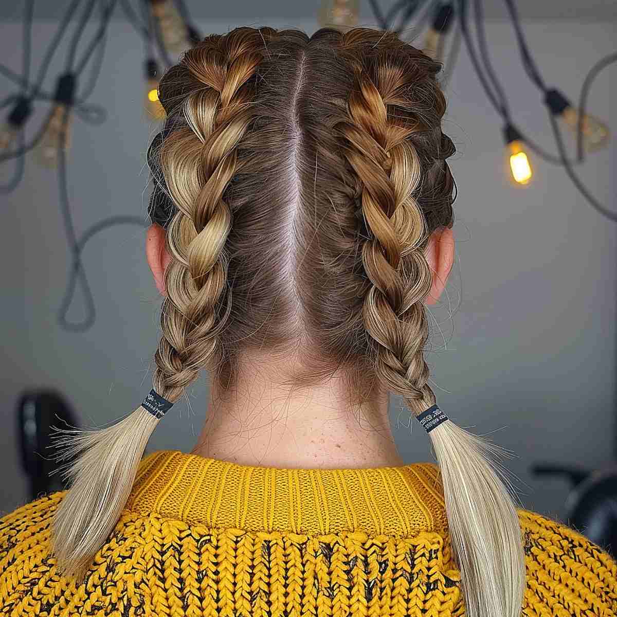 Twin French Plaits