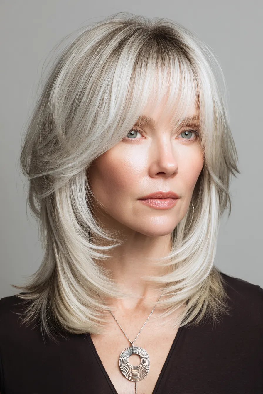 Platinum Layered Shag