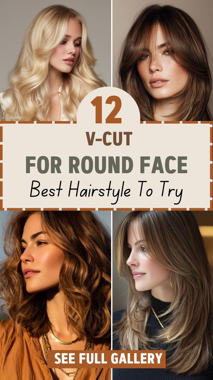V-Cut For Round Face Best Hairstyle To Try