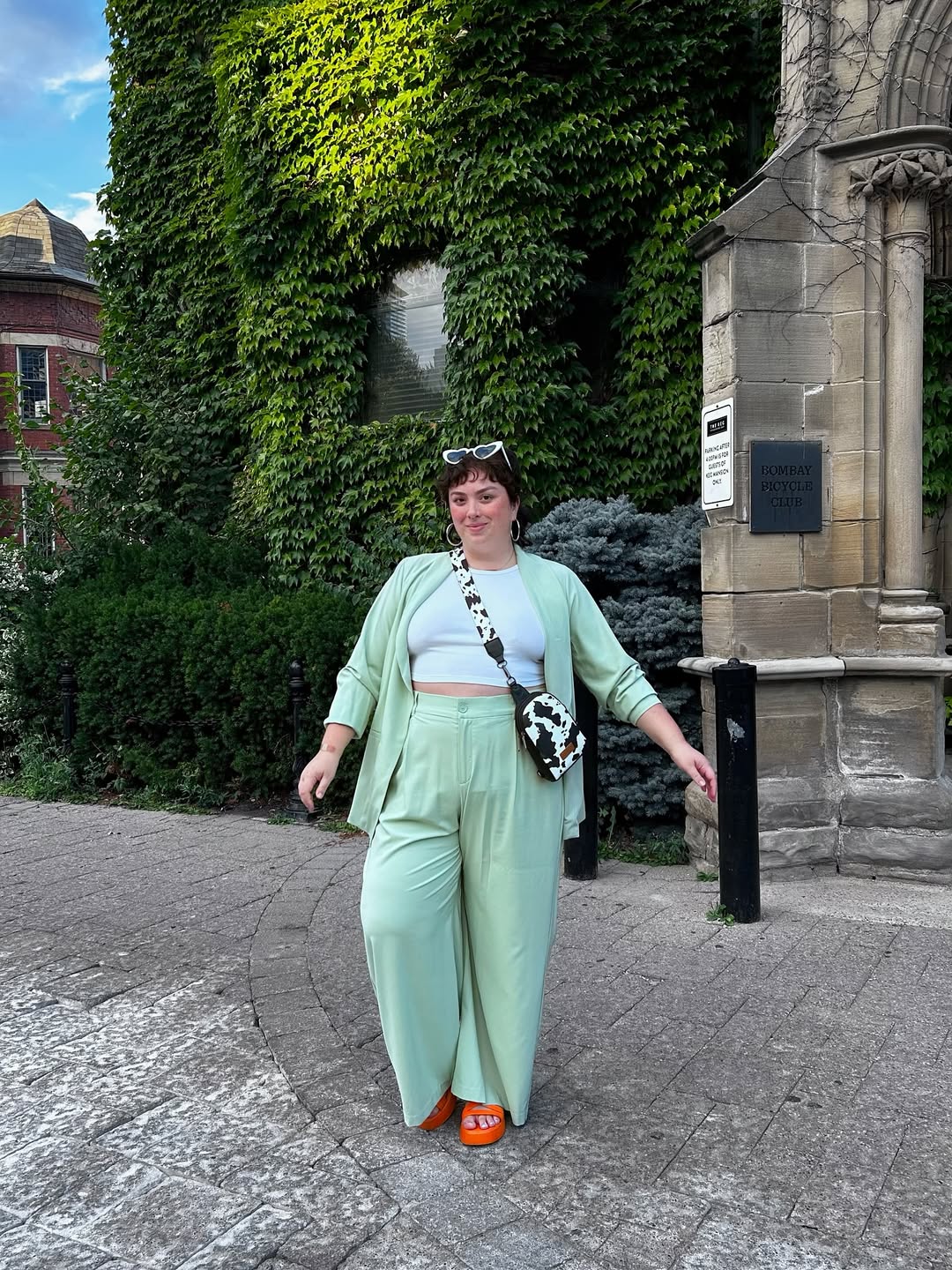 Mint Suiting Set + Wide-Leg Trousers