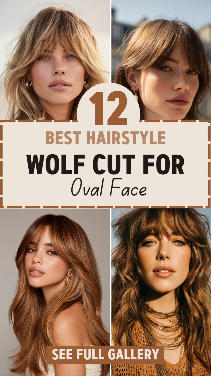Wolf Cut For Oval Face Best Hairstyle To Try