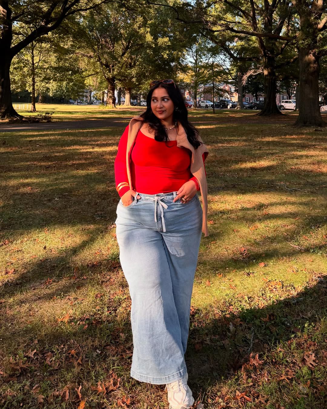 Bright Knit Tank + Soft-Washed Wide-Leg Denim