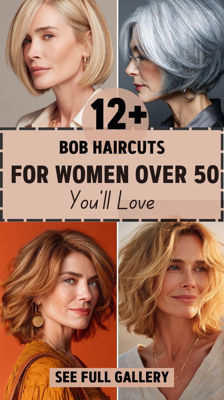 bob haircuts for women over 50