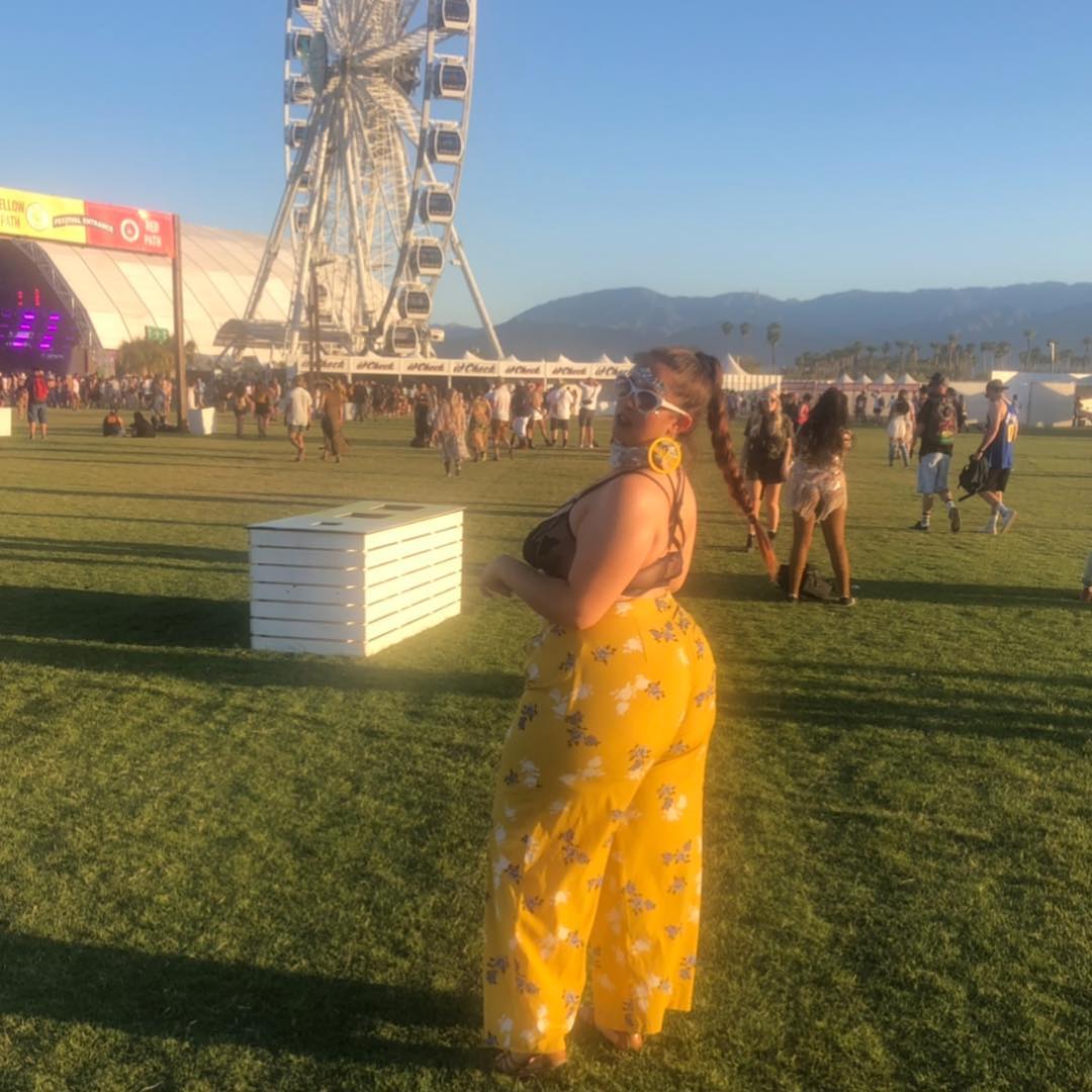 Floral Wide-Leg Pants + Sheer Lace Bralette