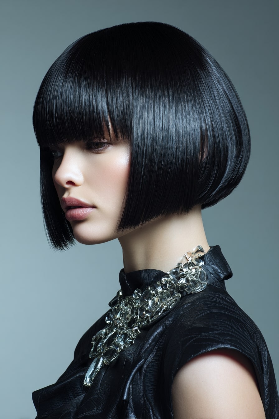 Mirror-Gloss Sculpted Bob