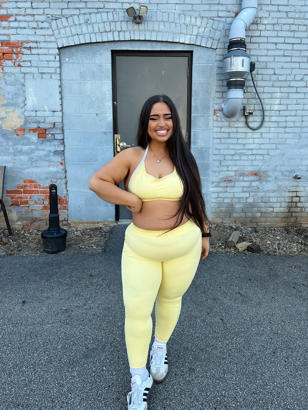 Halter Sports Bra + Sleek Active Leggings