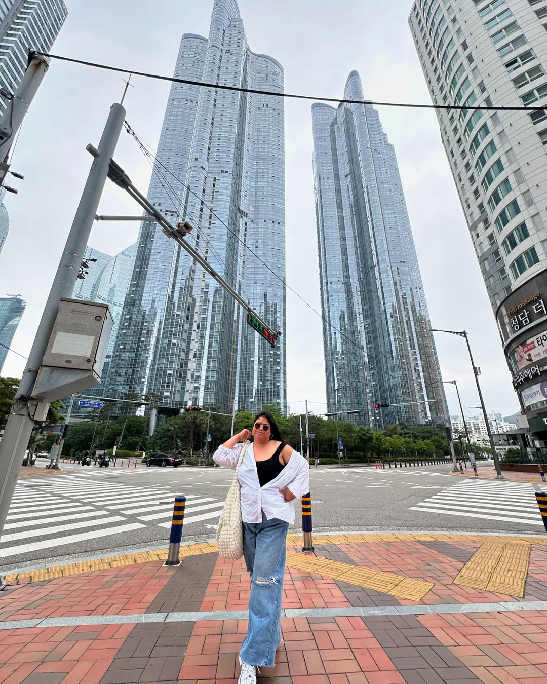 Relaxed Button-Down Shirt + Wide-Leg Denim